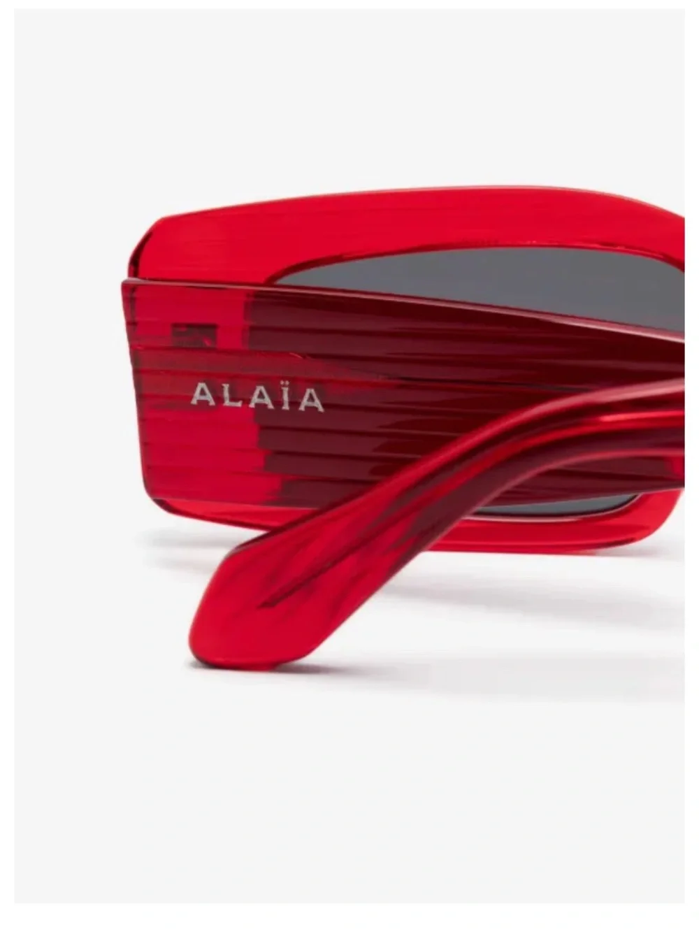 Alaïa Red Rectangular Women's Sunglasses new in box
